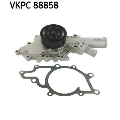 Bild av SKF VKPC 88858 Pompe à eau avec joints Tôle d&#039;acier pour système dentrainement courroie trapézoïdale nervures MERCEDES BENZ: Classe S Berline