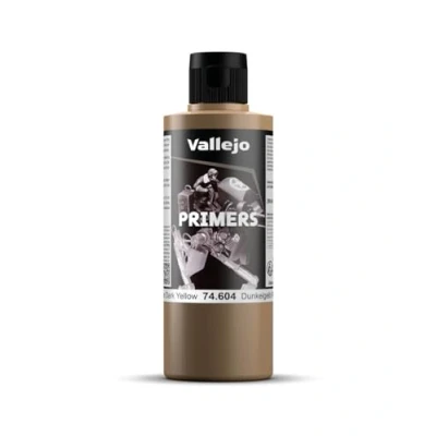 Bild av Vallejo 74.604, Primer grundfärg, Metall, Polyvinylklorid (PVC), Trä, Färdigblandad, Gul, Matt, 200 l