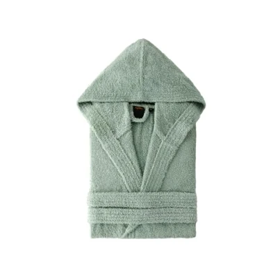 Bild av Top Towel Elegant Badrock för kvinnor och män i 100% bomull, 500 g/m² val med huva eller utan mjuk absorberande dusch, spa pool, Vattengrön, XXL
