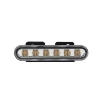 Bild av SecoRüt Frontljus Flash O TPF05Y 90505 12 V, 24 V via elnätet Utanpåliggande montering, Infälld Skruvmontering Orange