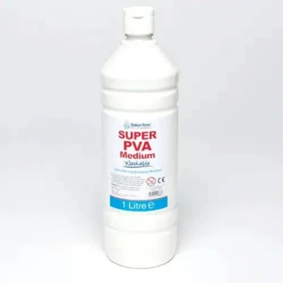 Bild av Baker Ross FN137 Extra starkt PVA lim medium 1 liter, för skolor, undervisningsmaterial, universallim trä, papper, kort