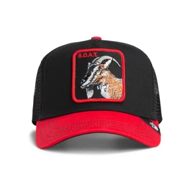 Bild av Goorin Bros. Svart Trucker Keps The Goat Steer Fab Farm Black/Red A Frame @ Hatstore