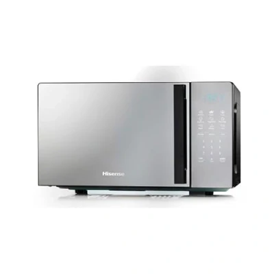 Bild av Hisense H20MOMBS4HG, mikrovågsugn 20L, vänster dörröppning, LED skärm med knappar, 9 funktioner, 700 W, rörformad grill, spegelfärg