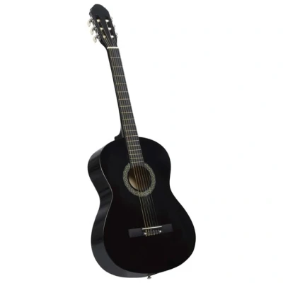 Bild av VidaXl Gitarr För Nybörjare Klassisk Svart 4/4 39&quot; Amerikansk Lind