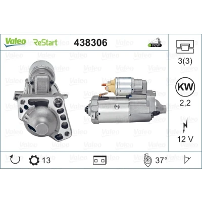Bild av Startmotor VALEO 438306