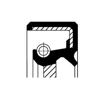 Bild av CORTECO 19034734B Joint Spi De Vilebrequin côté frontal FPM (caoutchouc fluoré) TOYOTA: HILUX 3 Pick up, Land Cruiser Prado 120, 6 up