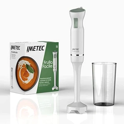 Bild av Imetec FrullaFacile, stavmixer, XL handtag, blad av rostfritt stål, pulsdrift, 700 ml BPA fri graderat glas, 800 W, ergonomiskt handtag
