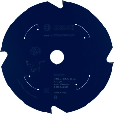Bild av Bosch Expert for Fibre Cement cirkelsågklinga för sladdlösa sågar 165x1,8/1,2x20 T4