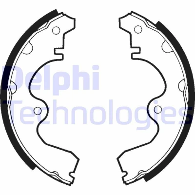 Bild av DELPHI LS1333 Mâchoires De Frein 180 28 TOYOTA: Starlet III 3/5 portes