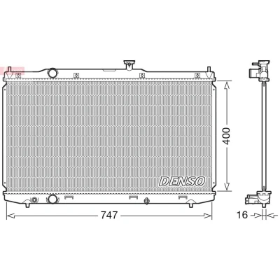 Bild av Kylare, motorkylning DENSO DRM40039