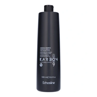 Bild av ECHOSLINE Karbon 9 Charcoal Shampoo al Carbone per Capelli Stressati 1000 ml