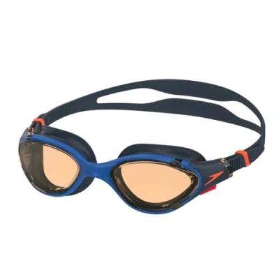 Bild av Speedo Unisex vuxen Biofuse 2.0 simglasögon Patenterad enkel justering anti dimma läckage Förbättrad passform komfort simglasögon, turkiskt hav/bärnsten, en storlek