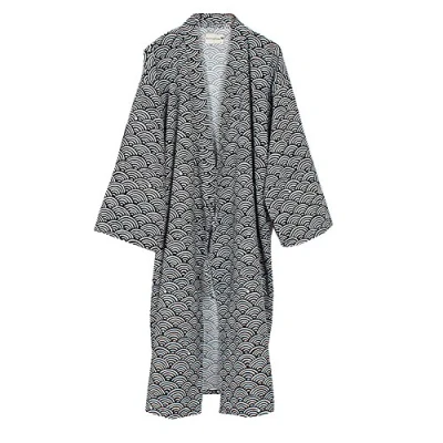 Bild av Fin pumpa vågiga yukata morgonrockar för män kimono rock khan ångade kläder pyjamas, L, flerfärgad