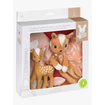 Bild av Sophie the Giraffe Rådjur Gåvoset Snuttefilt, Brun