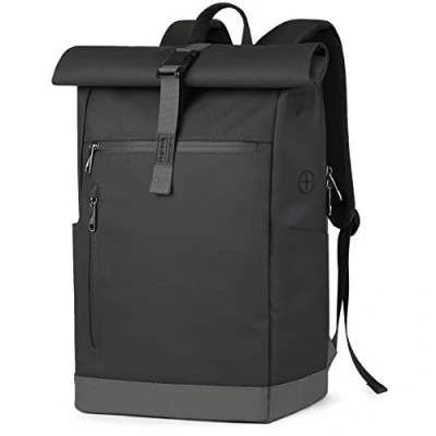 Bild av Inateck RollTop ryggsäck herr dam 25 l 30 cykelryggsäck laptopryggsäck skolryggsäck för universitet cykel fritid jobb sport resor, snygg dagryggsäck med 17 tums laptopfack