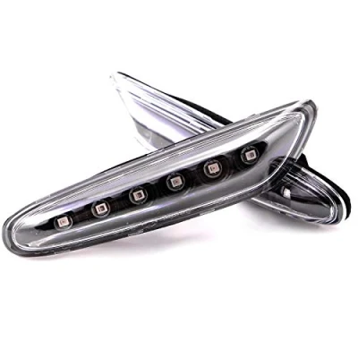 Bild av LED blinkerblinkerlampa för 1er E81 E82 E87 E88, 3er E46 E90 E91 E92 E93, 5er E60 E61, X3 E83, X1 E84 klar optik