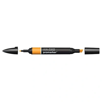 Bild av Winsor &amp; Newton &quot; ProMarker 0203195 professionell layoutmärkpenna 2 spetsar, fin och bred för ritningar, design layouter bärnsten