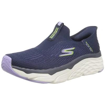Bild av Skechers Performance MAX Cushioning Elite SLIP IN Neutrala löparskor, Storlek: 38, Navy/lavender Textil