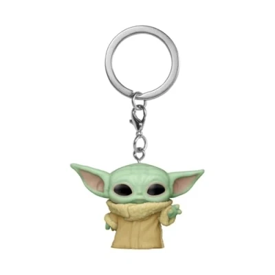 Bild av Funko POP! Nyckelring: Star Wars: Mandalorian Jordgubbe Grogu (barnet, Baby Yoda) (Grogu Yoda), Nyhetsnyckelring Samlingsbar minifigur Fyller strumpan