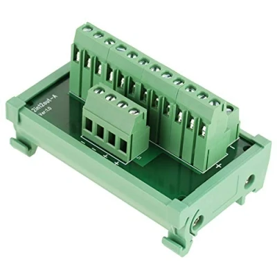 Bild av 12 Position Power Distribution, Din Rail Mount Interface Module Breakout Board, Används för 35 mm Rails