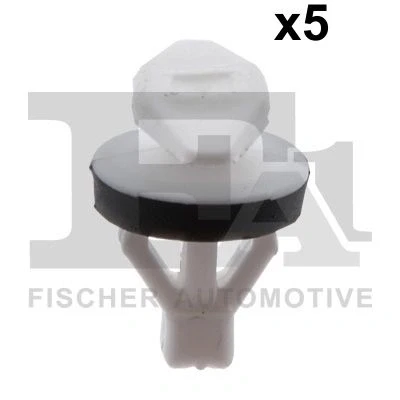 Bild av FA1 11 40102.5 Clip, enjoliveur noir/blanc AUDI: A4 B7 Berline, B6 Avant, Berline