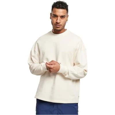 Bild av Urban Classics Organic Oversized BOXY CREW Sweatshirt, Storlek: Large, White sand