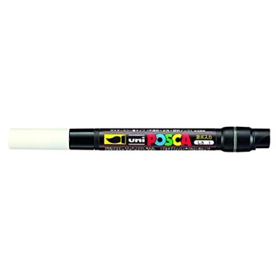 Bild av Posca UNI BALL PCF 350 BRUSH TIP MARKER VIT ENKEL PEN