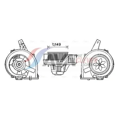 Bild av PRASCO ST8044 Moteur électrique, pulseur d&#039;air habitacle 12 SEAT: Ibiza 4, 3, 4 Sportcoupe, VOLKSWAGEN: Polo IV 3/5 portes