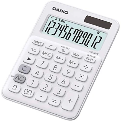Bild av Casio MS 20UC WE skrivbordsräknare