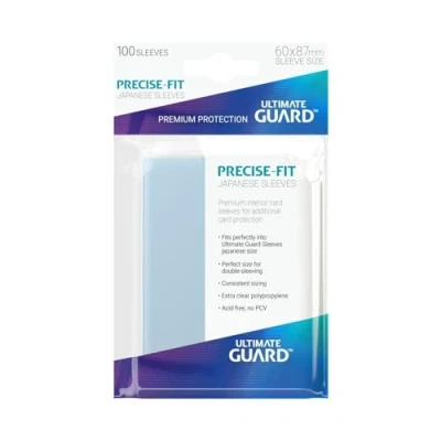 Bild av Ultimate Guard UGD010070 Precise Fit Sleeves japansk storlek kortfodral, transparent