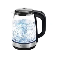 Bild av Sencor SWK 2080BK, 2 l, 2200 W, Svart, Transparent, Glas, Metall, Vattennivå indikator, Sladdlös