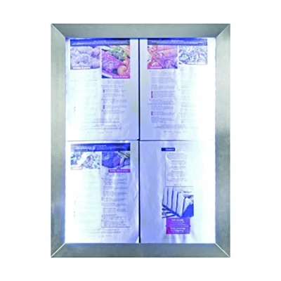 Bild av Securit® CLASSIC informationsdisplay i rustfrit stål