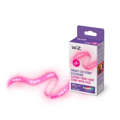 Bild av WiZ LED Strip Color/RGB utökningsenhet 1 meter Smart belysning (WiFi och Bluetooth), utöka startpaket till max 10 meter, 880 lumen, Dimbar i kallvitt varmvitt + 16 miljoner färger