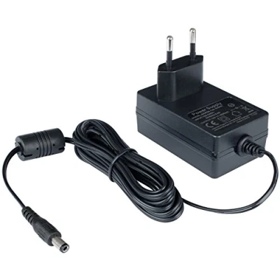 Bild av Poppstar laddare strömförsörjning AC DC 12V 2A (2000mA, 5,5/2,5mm) strömadapter för externa hårddiskar, dockningsstationer, m.m