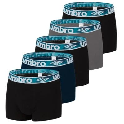 Bild av UMBRO byxor för män 100% bomull, boxershorts, hållbara, naturliga (set om 5), Färg: flerfärgad, XL