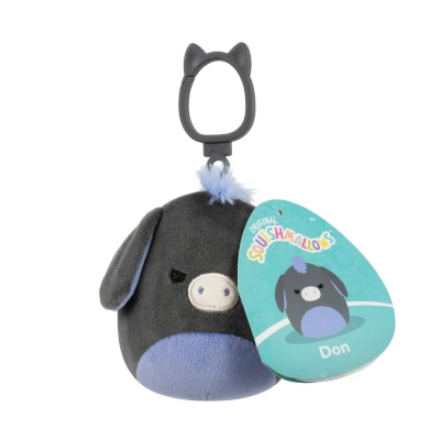 Bild av Squishmallows 9 cm Clip On Don Donkey