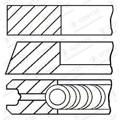 Bild av Kolvringsats GOETZE ENGINE 08 990105 00