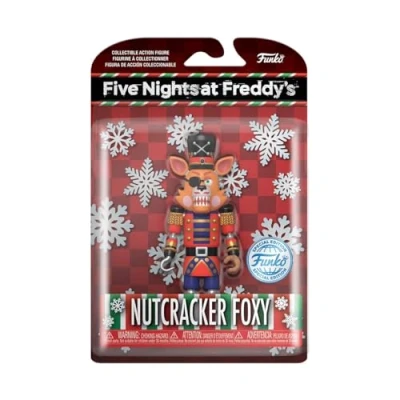 Bild av Funko Action Figure: Five Nights at Freddy&#039;s (FNAF) Foxy Nutcracker samlarobjekt presentidé officiella varor för pojkar, flickor, barn och vuxna videospel fans