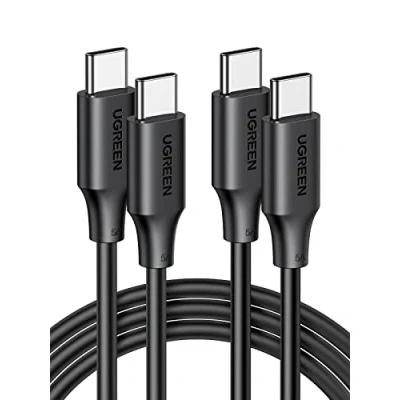 Bild av UGREEN USB C kabel 100W 2st laddningskabel till 5A/20V PD 3.0 PPS kompatibel med iPhone 15, M2 MacBook Pro/Air, iPad Pro 12.9 Air 5 Galaxy S23 Ultra Pixel 7 Steam Deck etc. (1m)