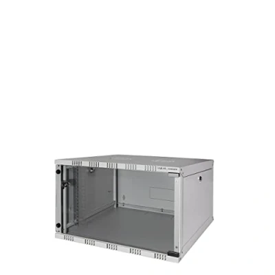 Bild av LogiLink W06A40G ECO väggskåp 6HE (400 mm djup), platt förpackning (omonterad), 48,26 cm (19 tum) ljusgrå