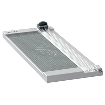 Bild av Leitz Precision Home Pappersskärare, A4, Skär Upp Till 8 Pappersark, 305mm Skärlängd, Fixerat Rakt Blad och Pappersguide, 90250000