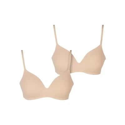 Bild av Urban Classics Basic Padded 2PACK Tshirtbh, Storlek: 70A, nude