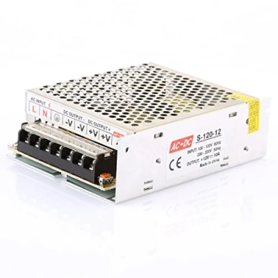 Bild av LEDMO 12 V 10 A AC 110/220 till DC omvandlare strömförsörjning 120 W för CCTV, radio, datorprojekt, LED ljusspänningar