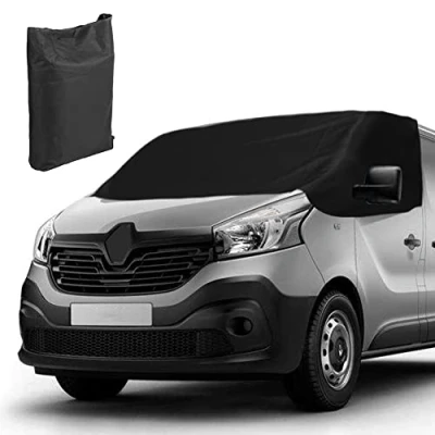 Bild av Vindruteskydd Kompatibel med Renault Trafic 2014 2023, 600D Lyx Framfönster Solskydd Opel Vivaro 2018, Flat Talento 2016 2020, 100 % Ogenomskinlig