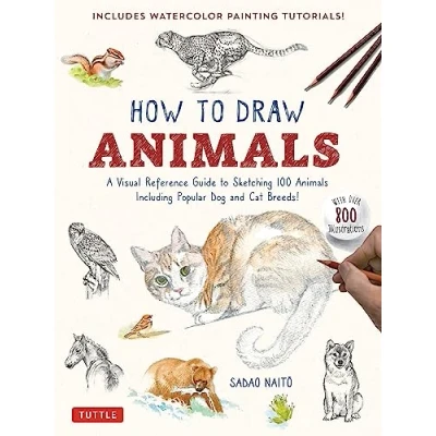 Bild av How to Draw Animals: A Visual Reference Guide Sketching 100 Animals Including Popular Dog and Cat Breeds! (With over 800 illustrations)