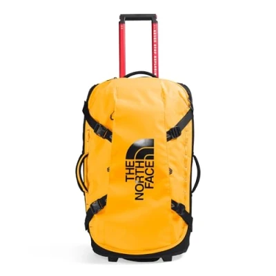 Bild av THE NORTH ANSIKTE Unisex Bas Läger Rullande Åska 95L Bagage Resväska, Summit Guld/TNF Svart/N