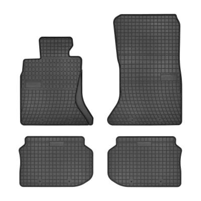 Bild av FROGUM 0669 Ensemble de tapis sol Caoutchouc avant et arrière 4 noir Sur mesure BMW: 5 Berline
