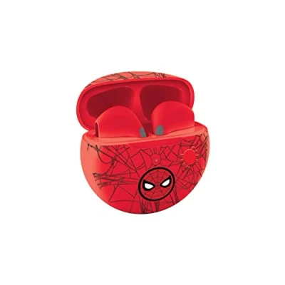 Bild av Lexibook, Spider Man, Trådlösa hörlurar, Bluetooth med mikrofon och kontrollknapp, uppladdningsbart batteri lång livslängd, röd, HPBT05SP