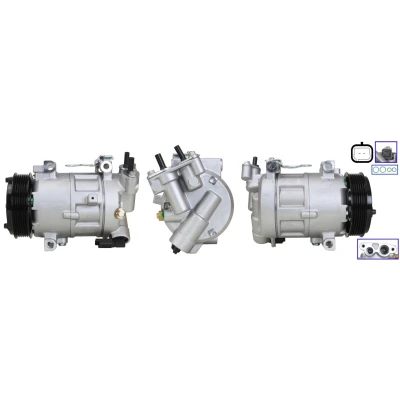 Bild av LUCAS ACP01043 Compresseur De Climatisation PAG 46 R 134a avec joints PEUGEOT: 208 I 3/5 portes, 3008 I, 5008 CITROËN: C3 II, C4 II 5 portes
