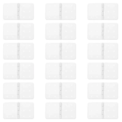 Bild av 30 st RC flygplansgångjärn 36 x 20 mm rektangel vikbara plastklämgångjärn för gör det själv flygplan modelldelar ersättningar vit